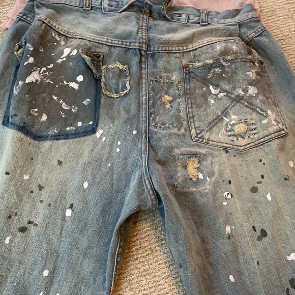 Magnolia Pearl Cotten Minor Paint Splatter Jeans - Picture 12 of 15